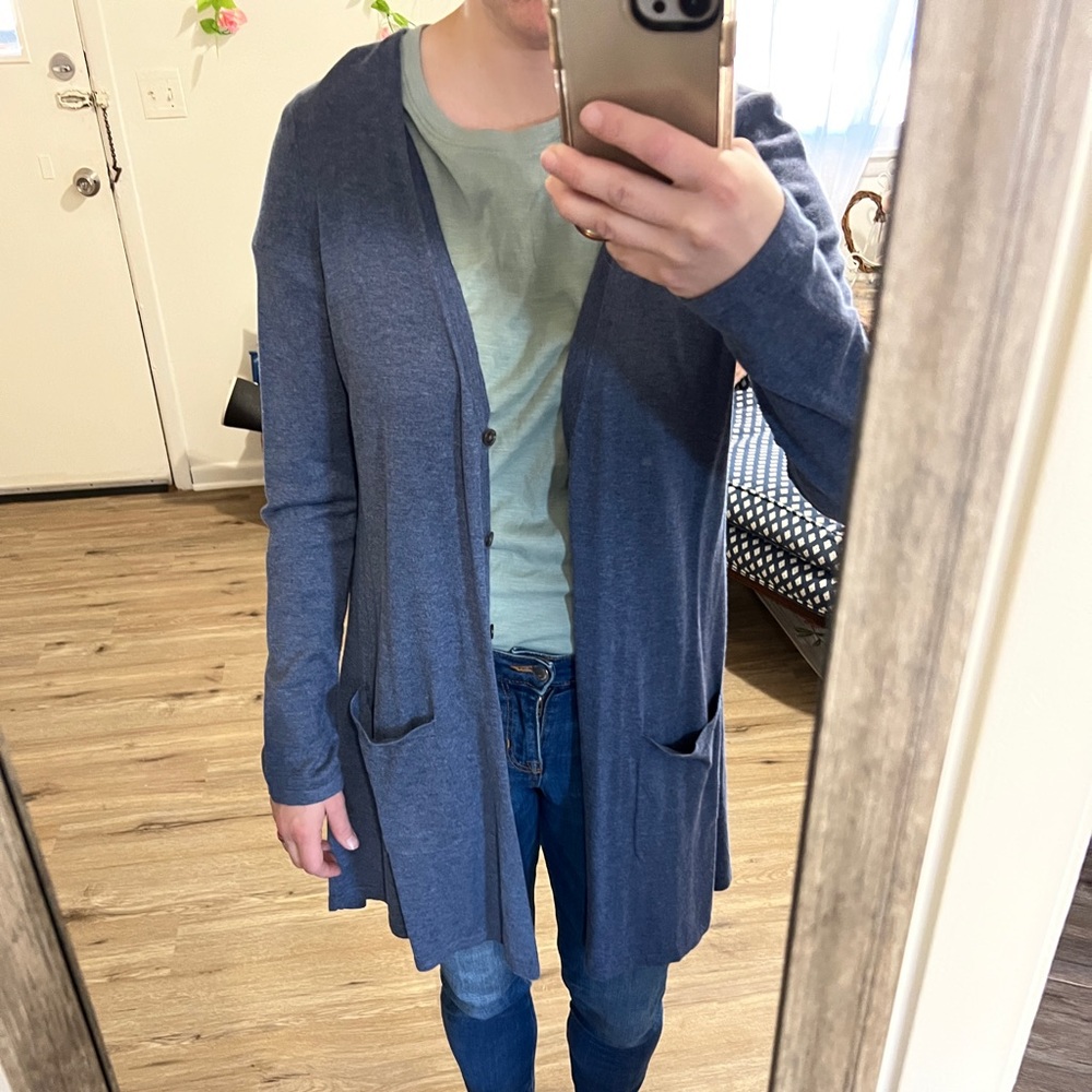 NWT Jjill lightweight blue cardigan - Picture 6 of 6